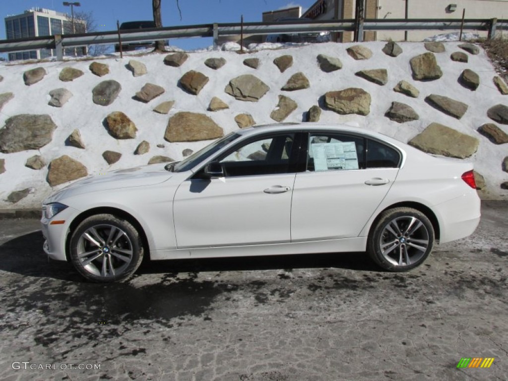 2015 3 Series 335i xDrive Sedan - Alpine White / Black photo #2