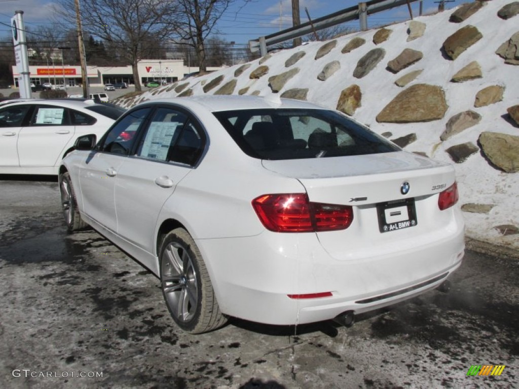 2015 3 Series 335i xDrive Sedan - Alpine White / Black photo #5