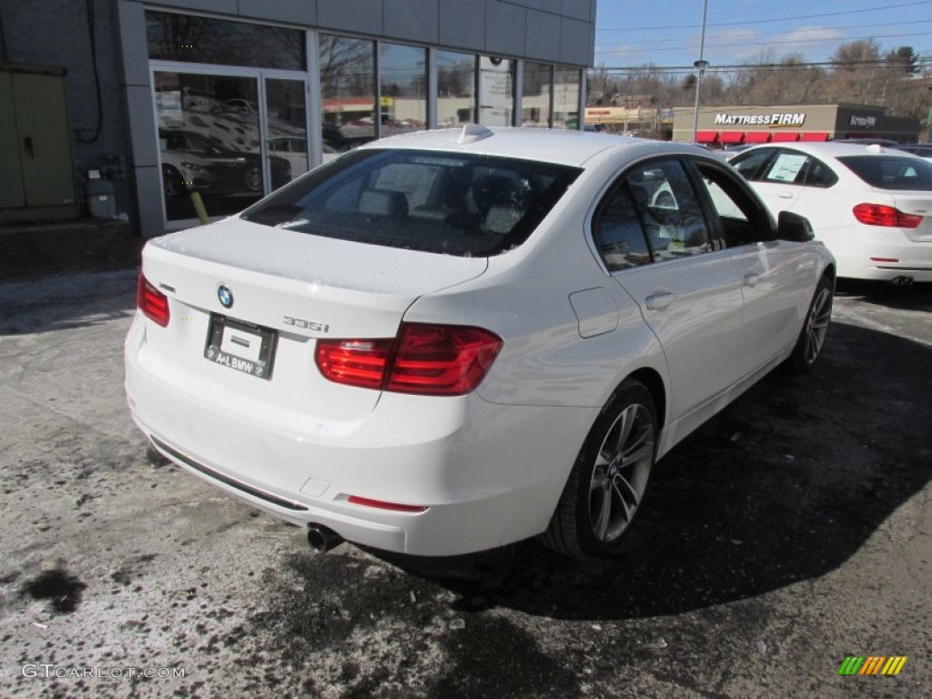 2015 3 Series 335i xDrive Sedan - Alpine White / Black photo #7