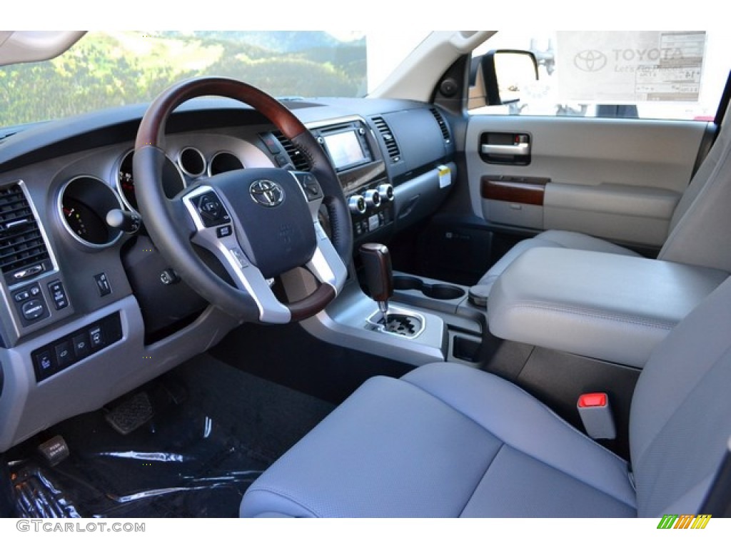 Gray Interior 2015 Toyota Sequoia Platinum 4x4 Photo #101533693