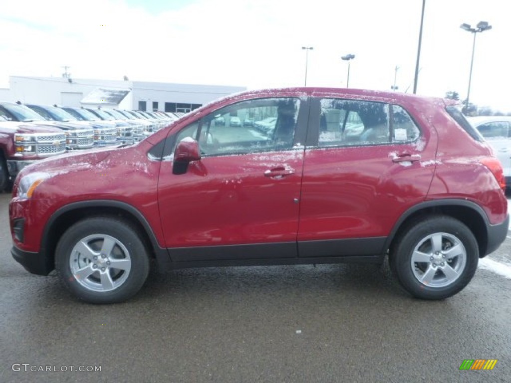 Ruby Red Metallic 2015 Chevrolet Trax LS AWD Exterior Photo #101534218