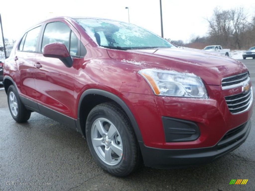 2015 Trax LS AWD - Ruby Red Metallic / Jet Black photo #8