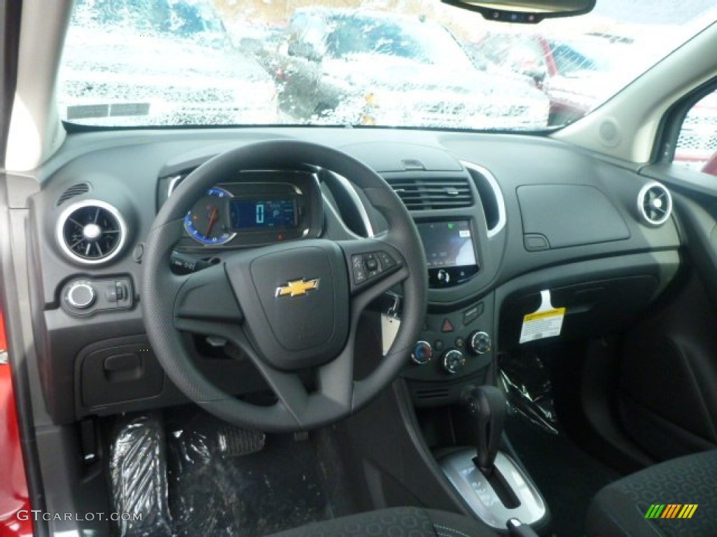 2015 Trax LS AWD - Ruby Red Metallic / Jet Black photo #13