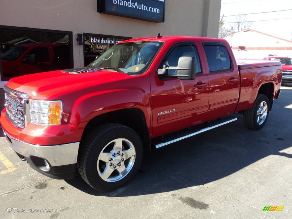 2014 Sierra 2500HD SLT Crew Cab 4x4 - Fire Red / Light Cashmere photo #1