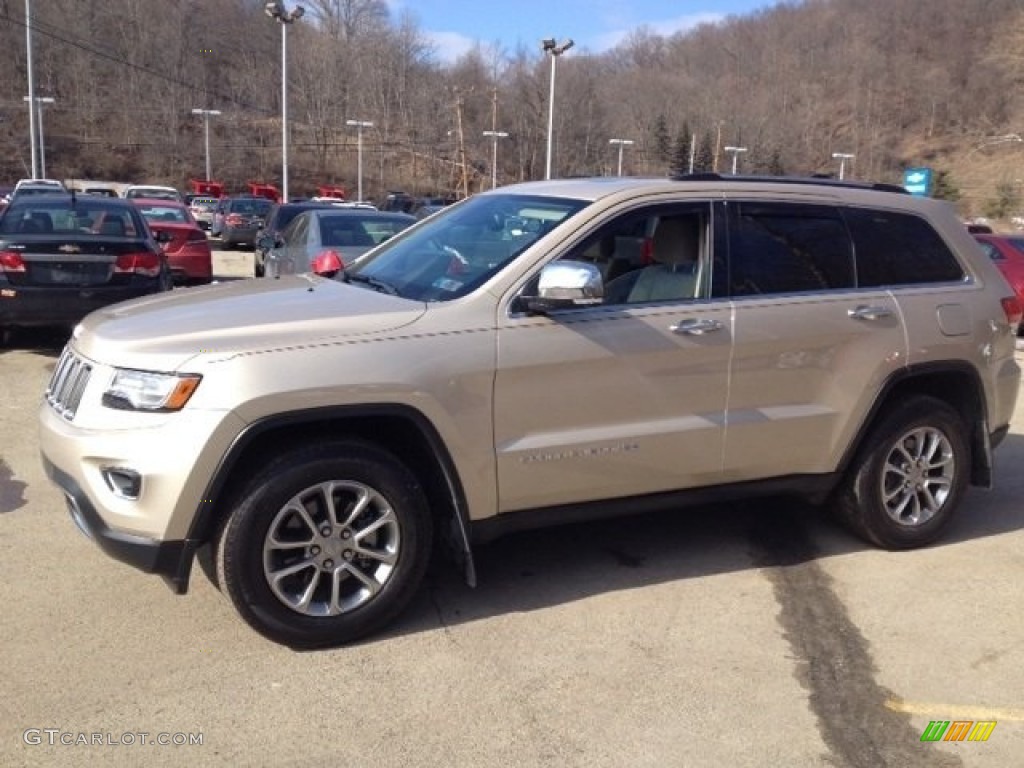 2014 Grand Cherokee Limited 4x4 - Cashmere Pearl / New Zealand Black/Light Frost photo #3