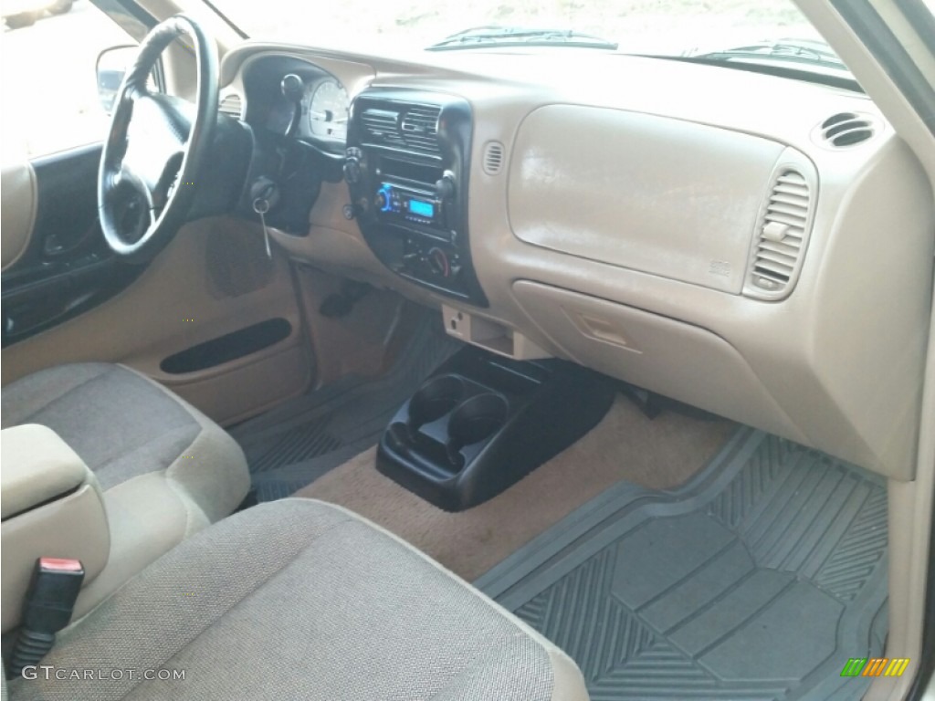 2001 Ranger XLT SuperCab 4x4 - Harvest Gold Metallic / Medium Prairie Tan photo #12