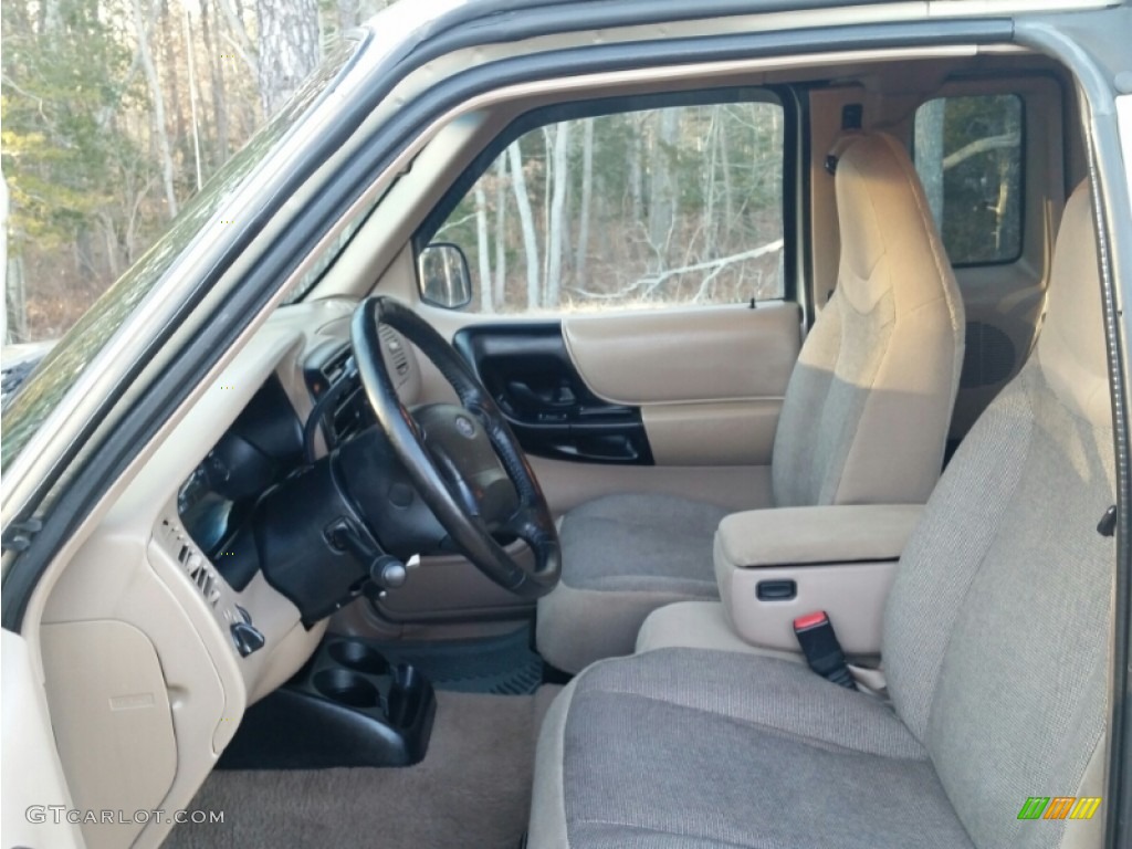 2001 Ranger XLT SuperCab 4x4 - Harvest Gold Metallic / Medium Prairie Tan photo #23