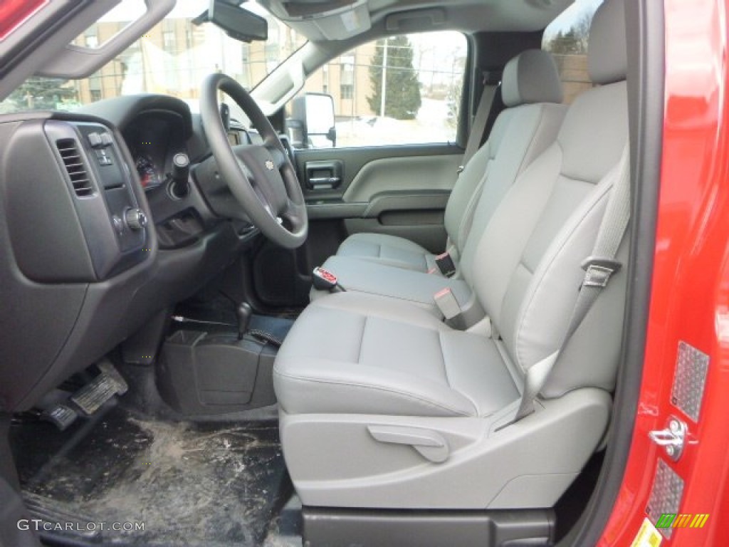 2015 Chevrolet Silverado 3500HD WT Regular Cab 4x4 Plow Truck Front Seat Photo #101537476