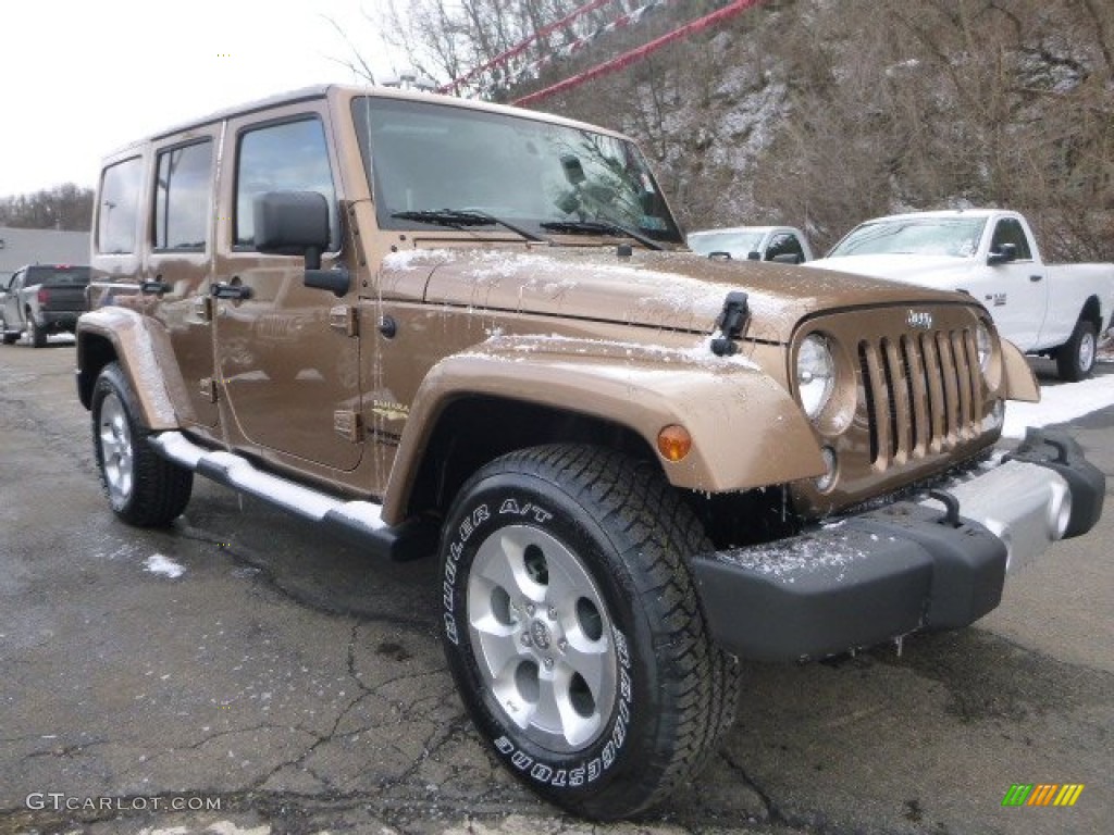 2015 Wrangler Unlimited Sahara 4x4 - Copper Brown Pearl / Black/Dark Saddle photo #9