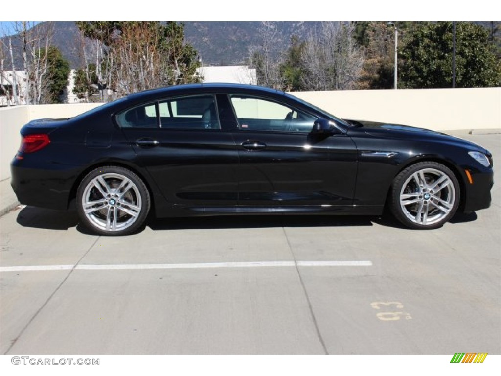 2015 6 Series 640i Gran Coupe - Black Sapphire Metallic / Black photo #2