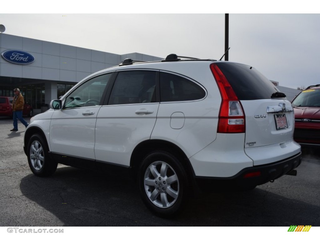 2008 CR-V EX-L 4WD - Taffeta White / Gray photo #5