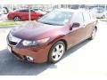 2012 Basque Red Pearl Acura TSX Technology Sport Wagon  photo #3