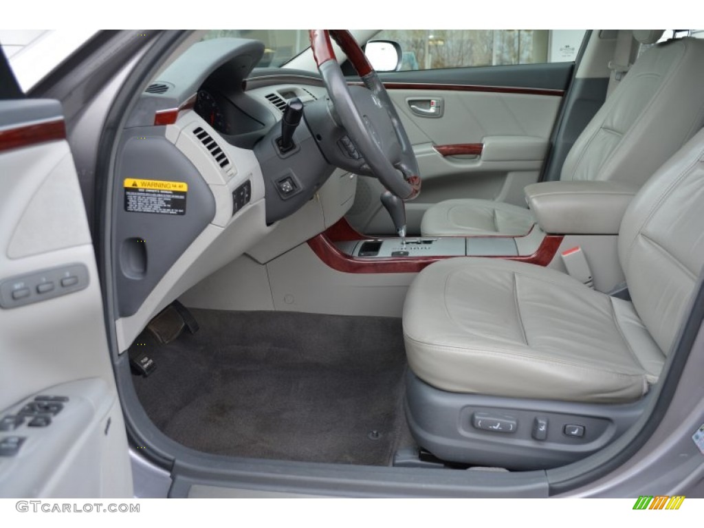 Gray Interior 2008 Hyundai Azera Limited Photo #101541739