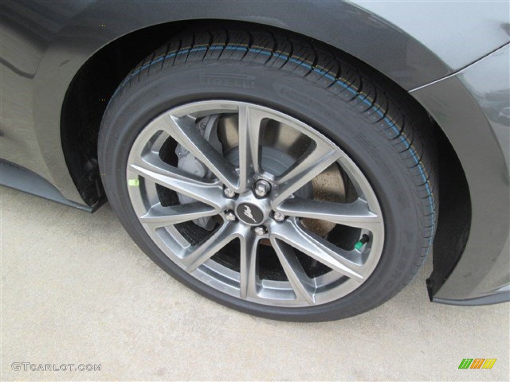 2015 Mustang GT Premium Coupe - Magnetic Metallic / Ebony photo #2