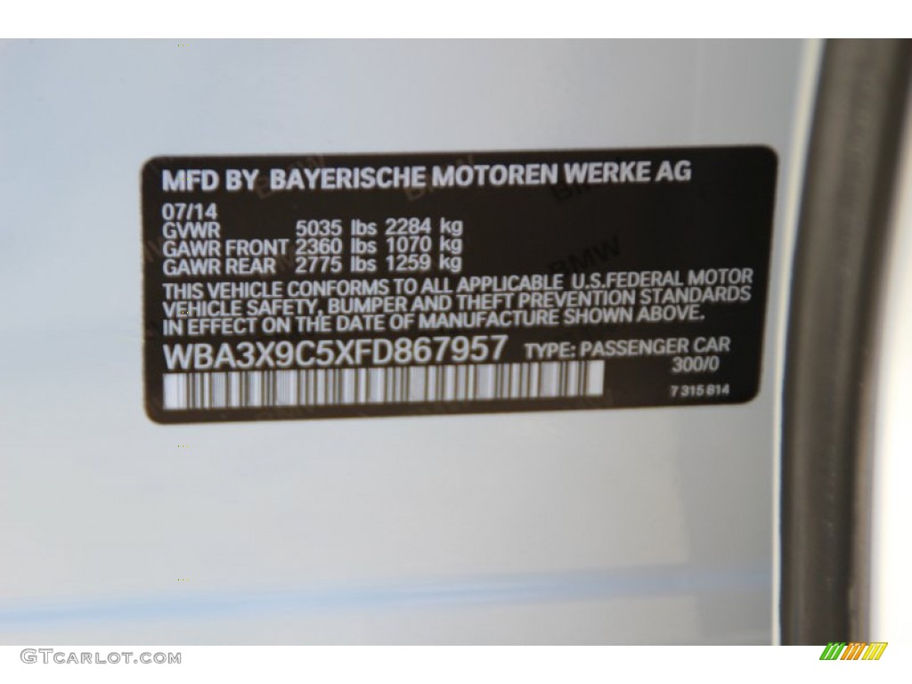 2015 3 Series 335i xDrive Gran Turismo - Alpine White / Black photo #35