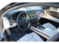 2014 BMW 7 Series Ivory White/Black Interior Prime Interior Photo