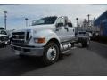 Oxford White 2015 Ford F750 Super Duty XLT Crew Cab Chassis