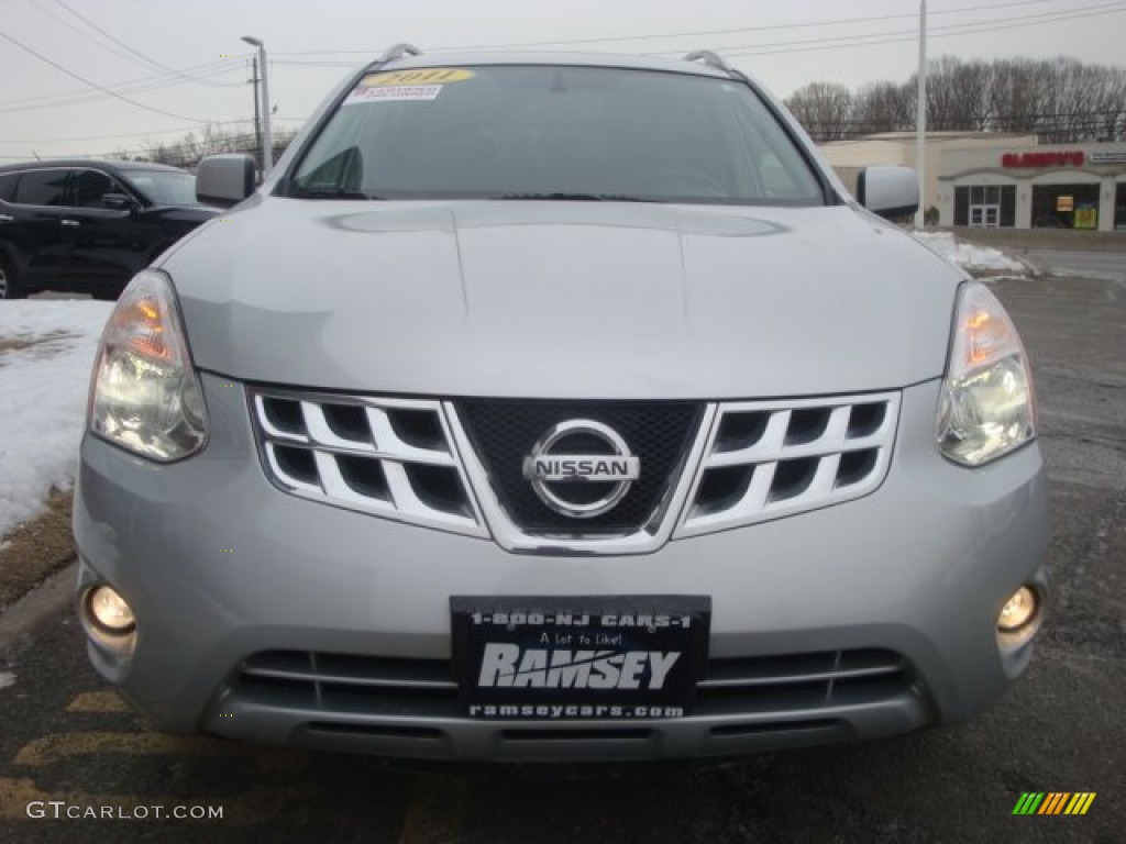 2011 Rogue SV AWD - Silver Ice Metallic / Black photo #2