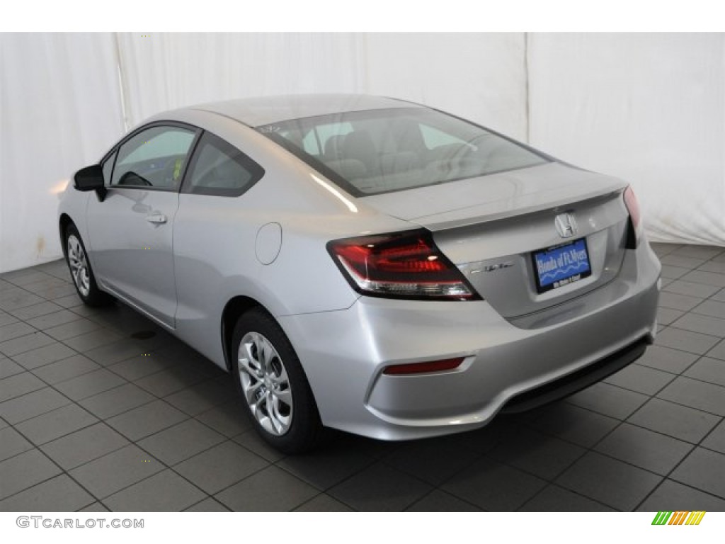 2015 Civic LX Coupe - Alabaster Silver Metallic / Gray photo #5