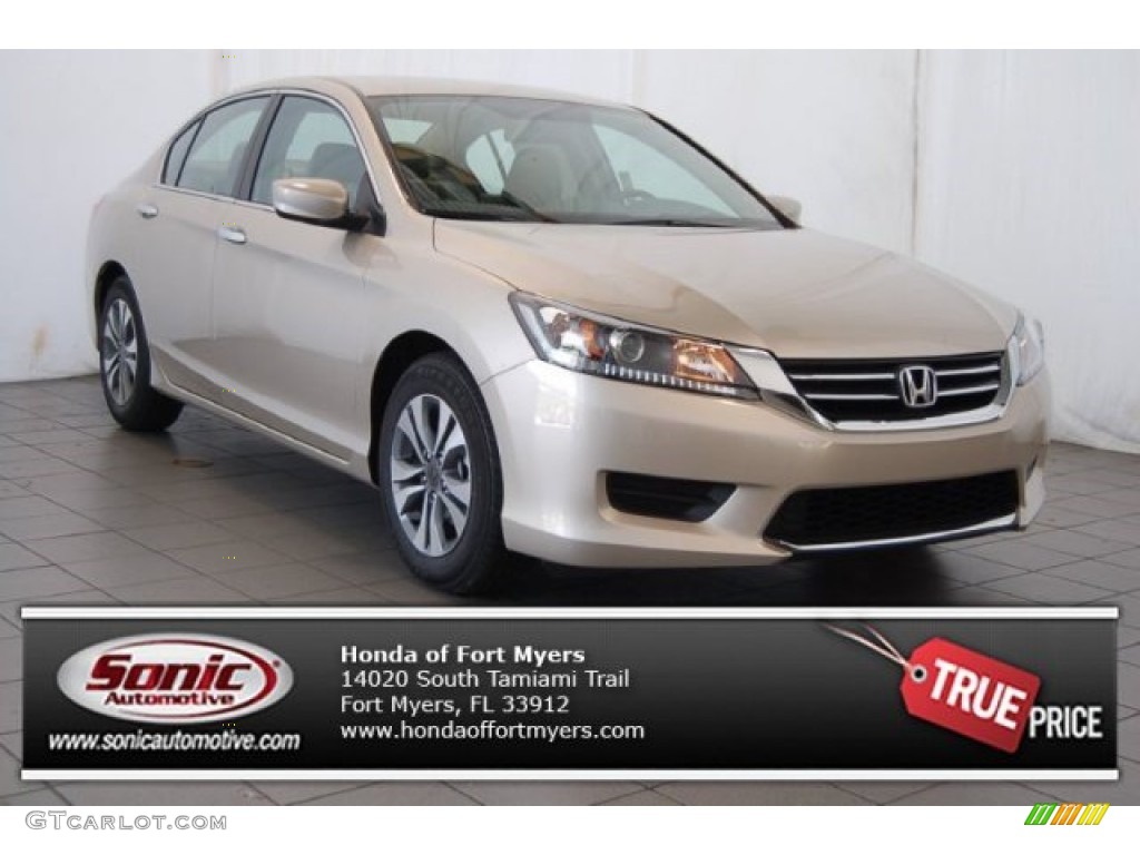 2015 Accord LX Sedan - Champagne Frost Pearl / Ivory photo #1