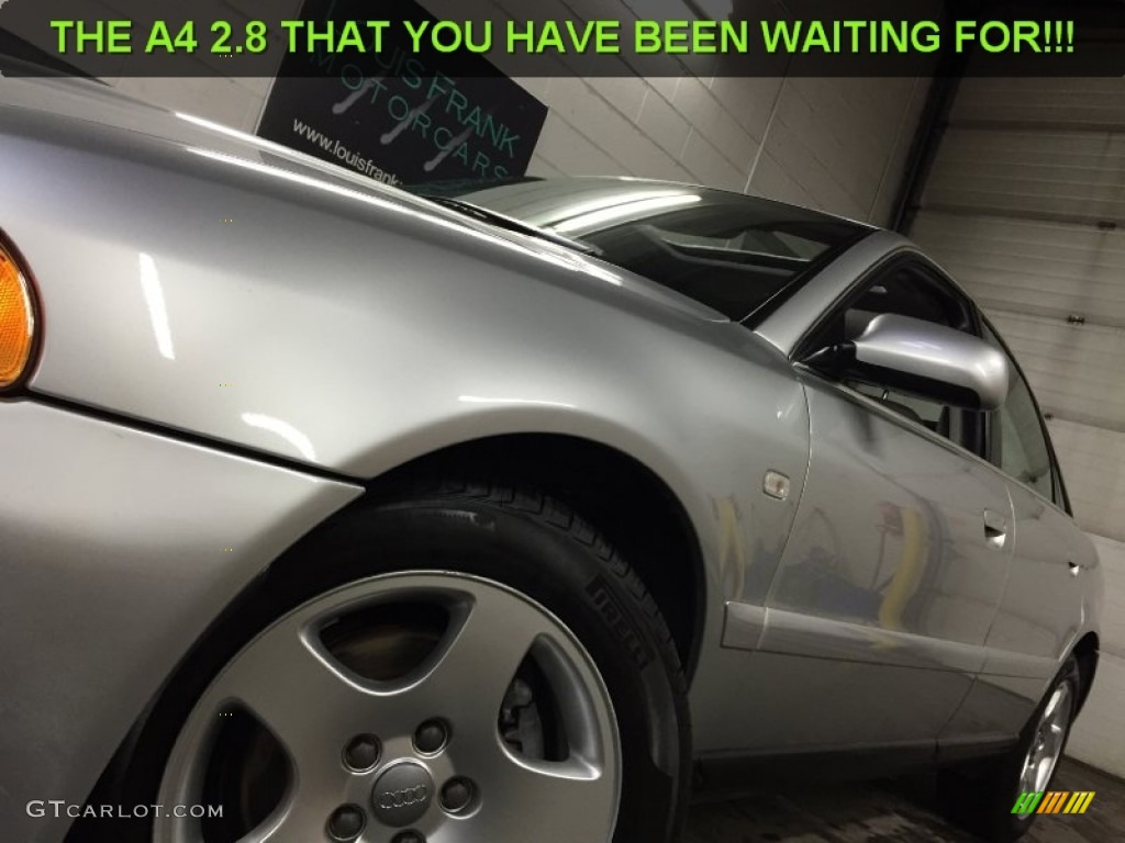 2001 A4 2.8 quattro Sedan - Light Silver Metallic / Ecru/Clay photo #14