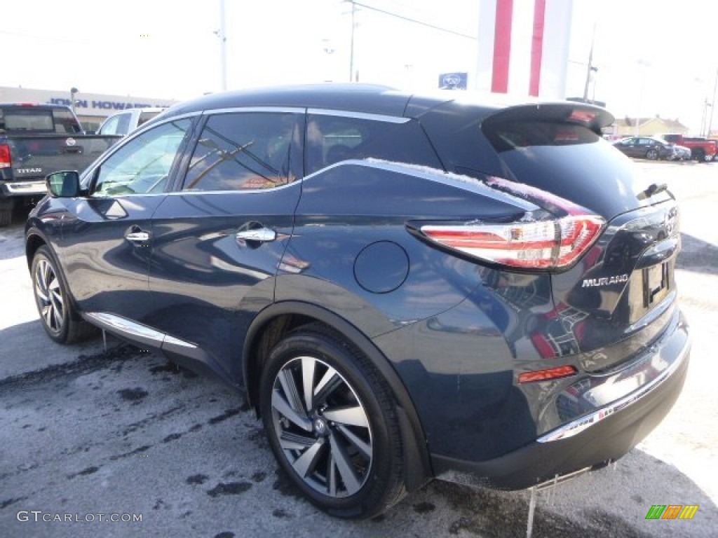 2015 Murano Platinum AWD - Arctic Blue Metallic / Graphite photo #5