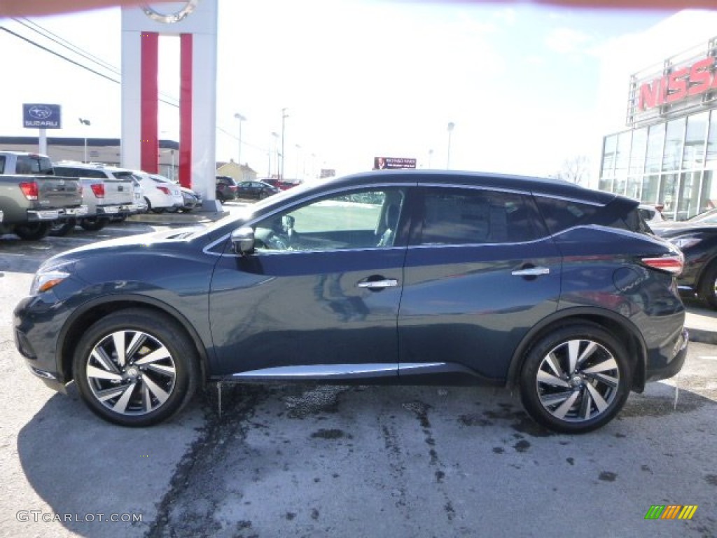 2015 Murano Platinum AWD - Arctic Blue Metallic / Graphite photo #6