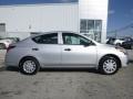 2015 Brilliant Silver Nissan Versa 1.6 S Sedan  photo #2