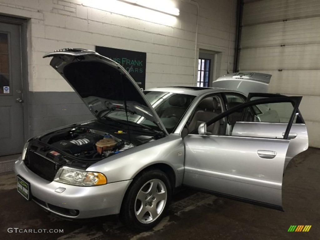 2001 A4 2.8 quattro Sedan - Light Silver Metallic / Ecru/Clay photo #48