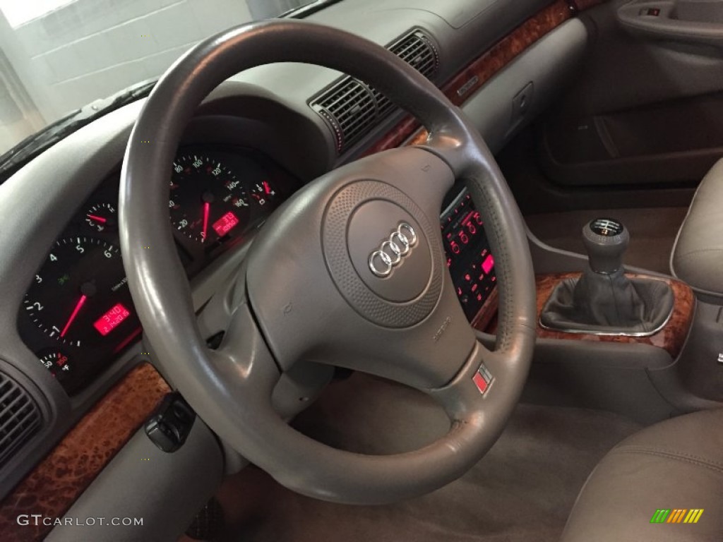 2001 A4 2.8 quattro Sedan - Light Silver Metallic / Ecru/Clay photo #71