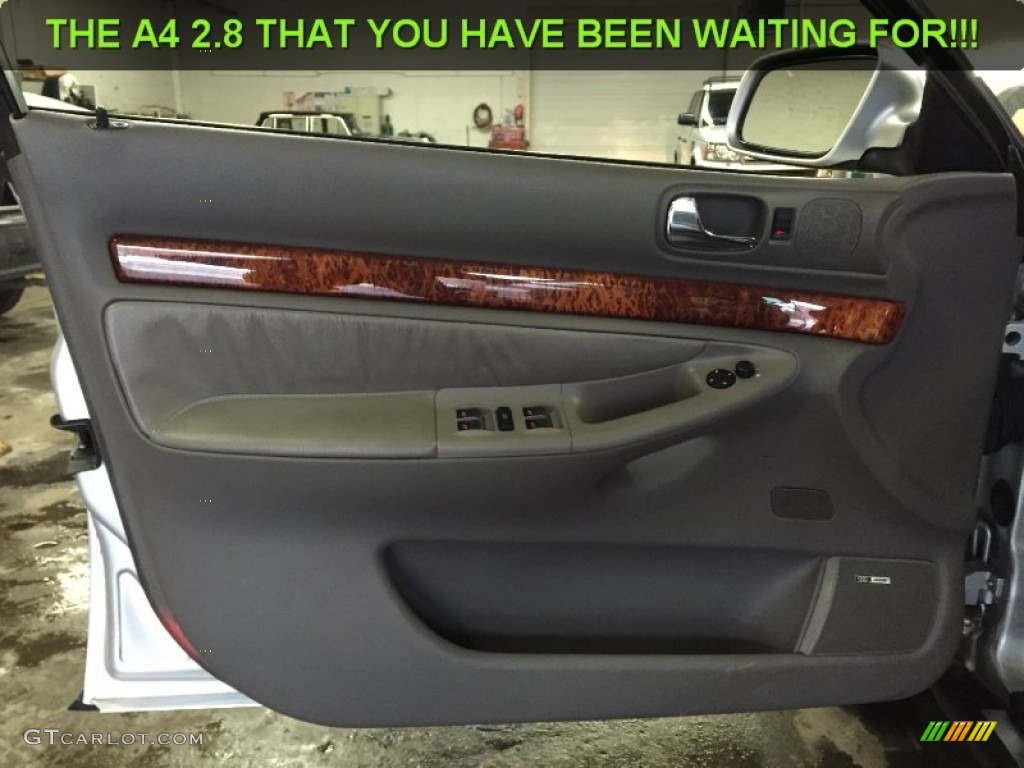 2001 A4 2.8 quattro Sedan - Light Silver Metallic / Ecru/Clay photo #75