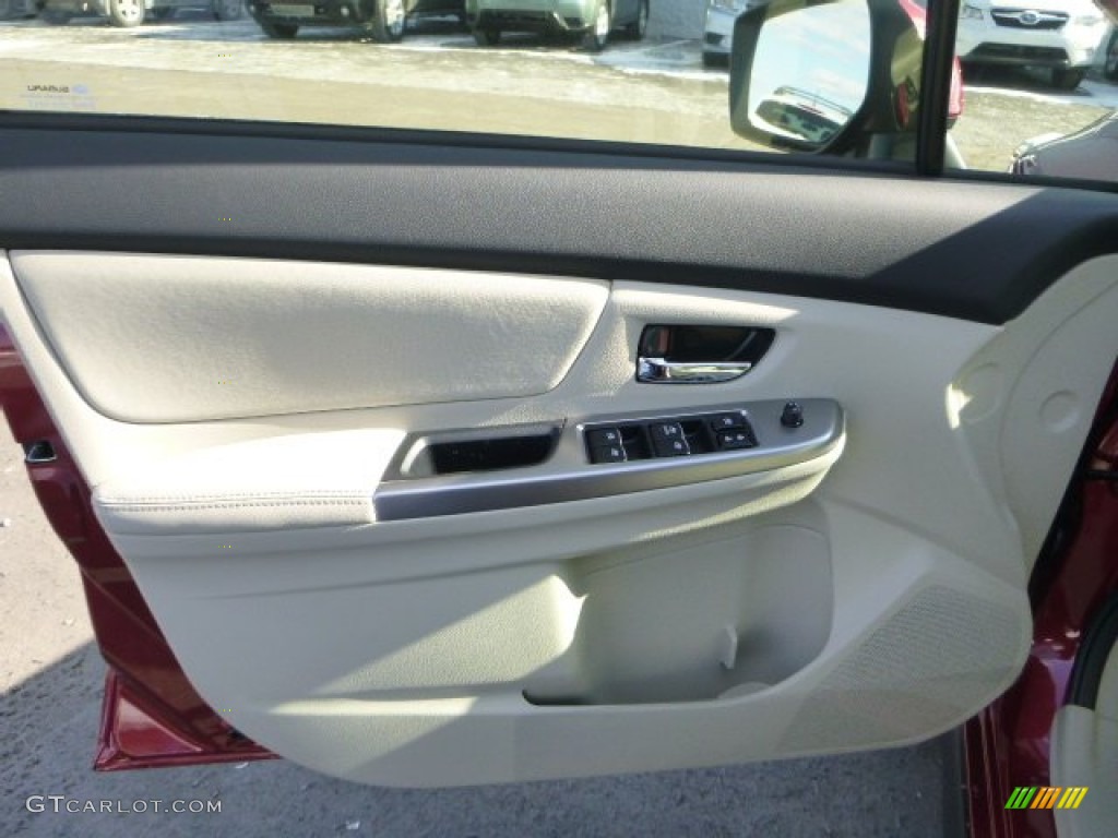 2015 Subaru XV Crosstrek 2.0i Premium Ivory Door Panel Photo #101565755