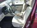 2015 Subaru XV Crosstrek Ivory Interior Front Seat Photo