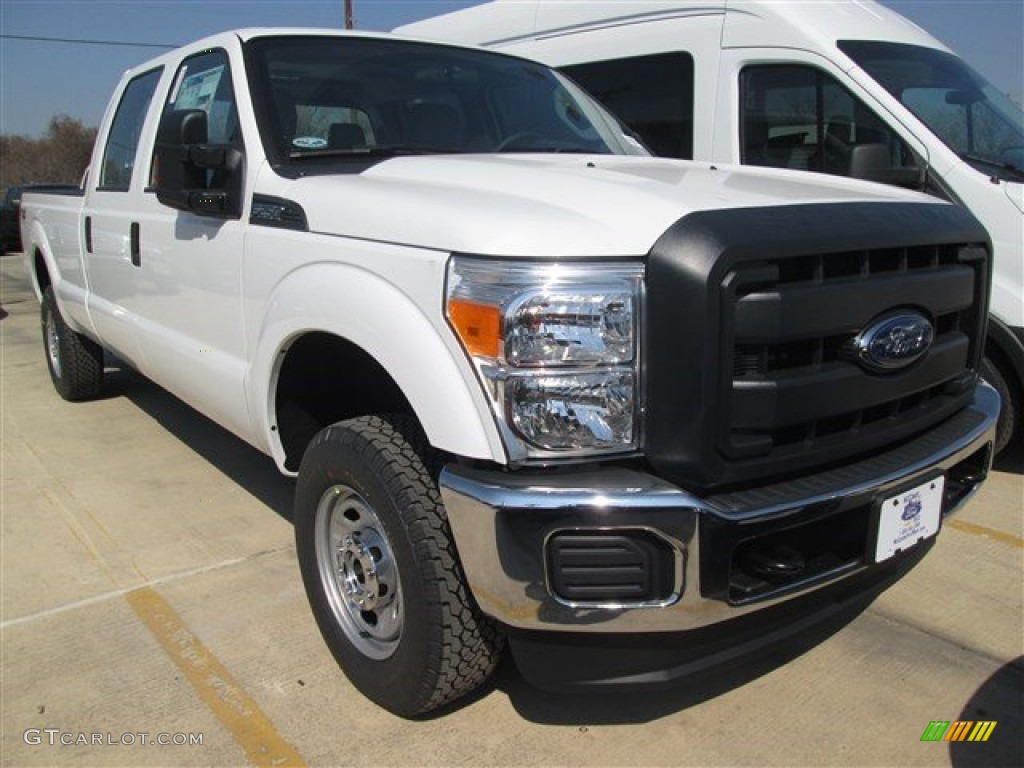 2015 F250 Super Duty XL Crew Cab 4x4 - Oxford White / Steel photo #1