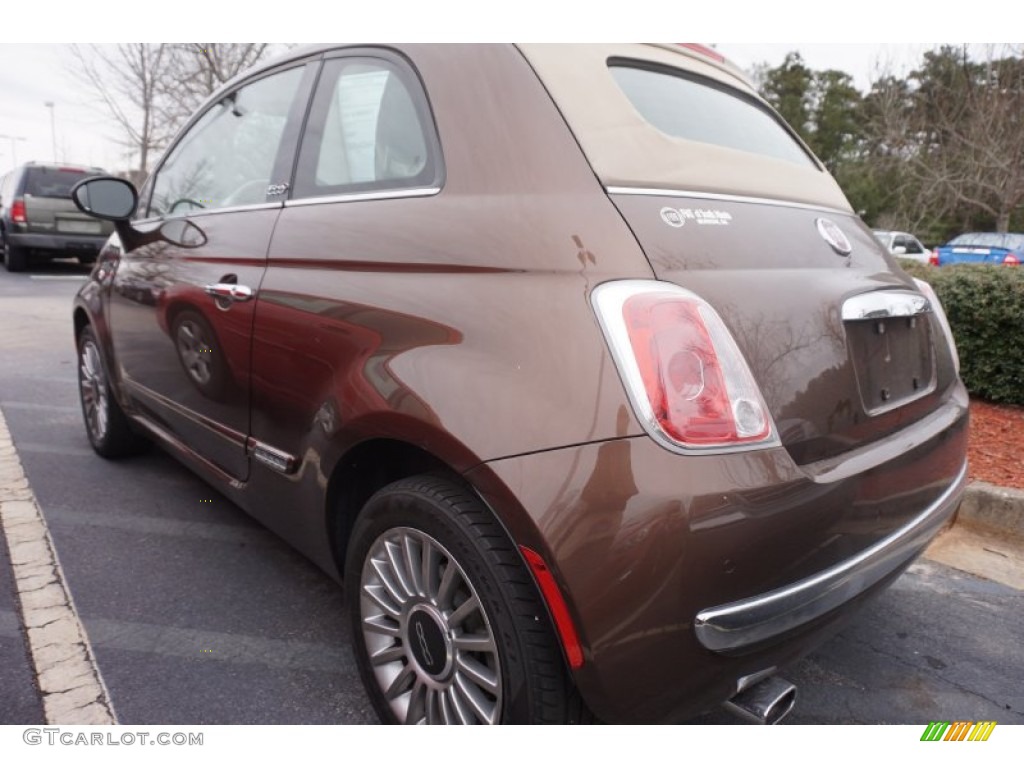 2012 500 c cabrio Lounge - Espresso (Brown) / Pelle Nera/Nera (Black/Black) photo #2