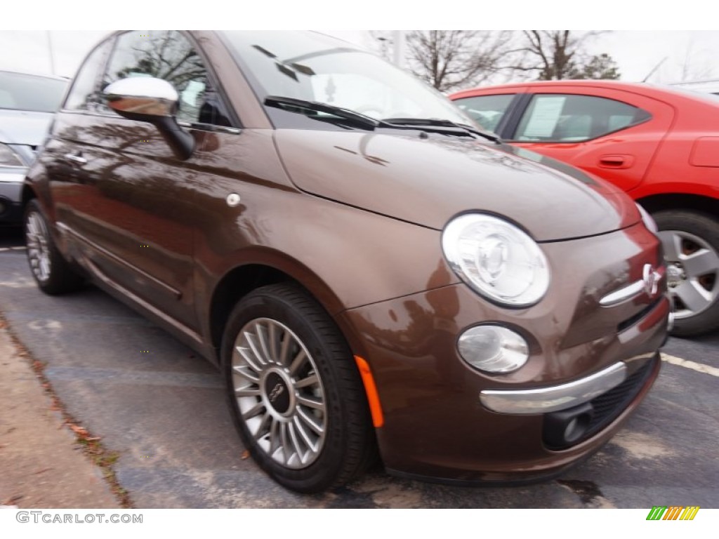 2012 500 c cabrio Lounge - Espresso (Brown) / Pelle Nera/Nera (Black/Black) photo #4