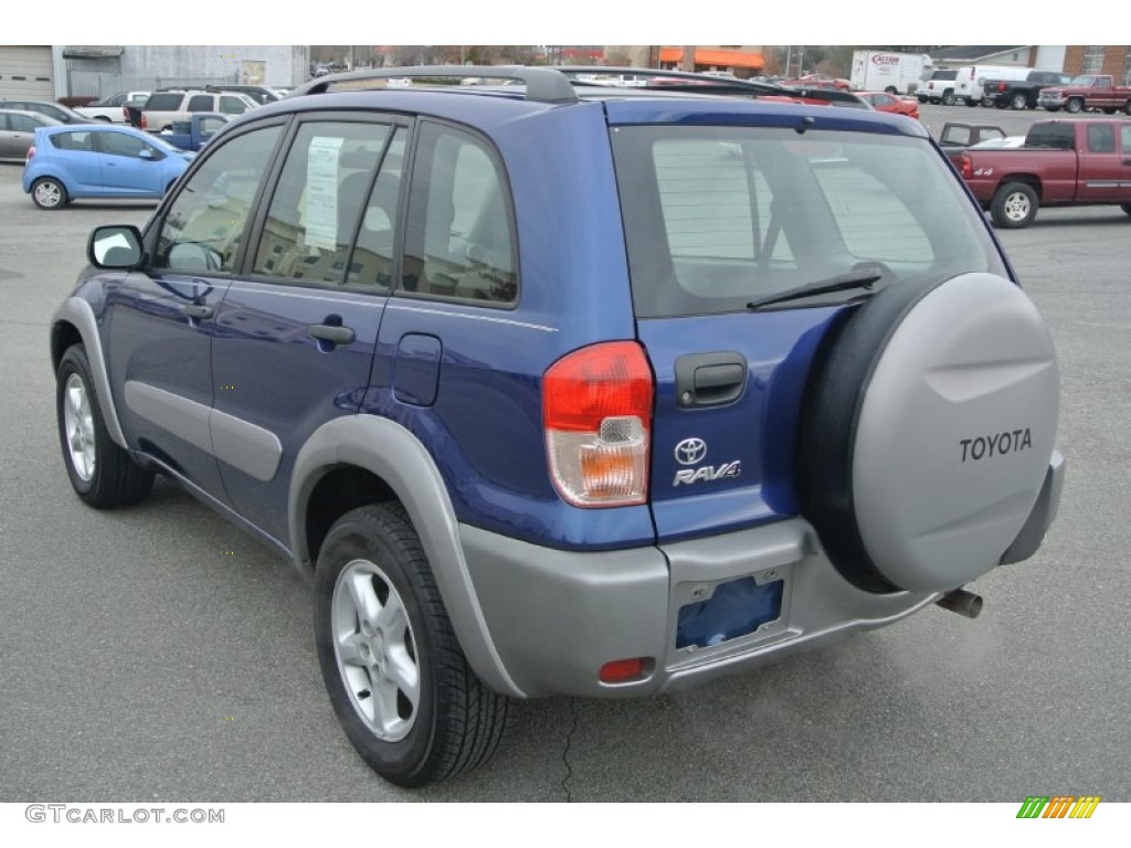 2002 RAV4 4WD - Spectra Blue Mica / Gray photo #4