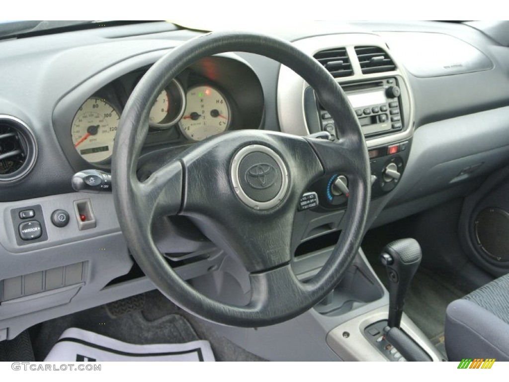 2002 Toyota RAV4 4WD Gray Dashboard Photo #101568425