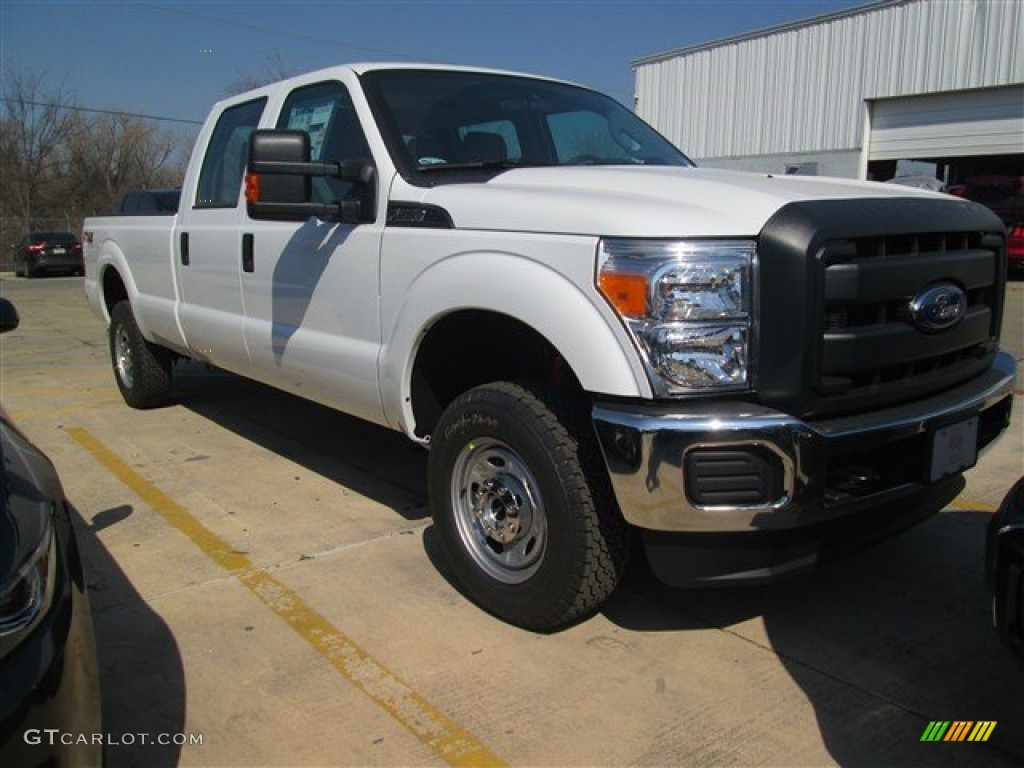 2015 F250 Super Duty XL Crew Cab 4x4 - Oxford White / Steel photo #14