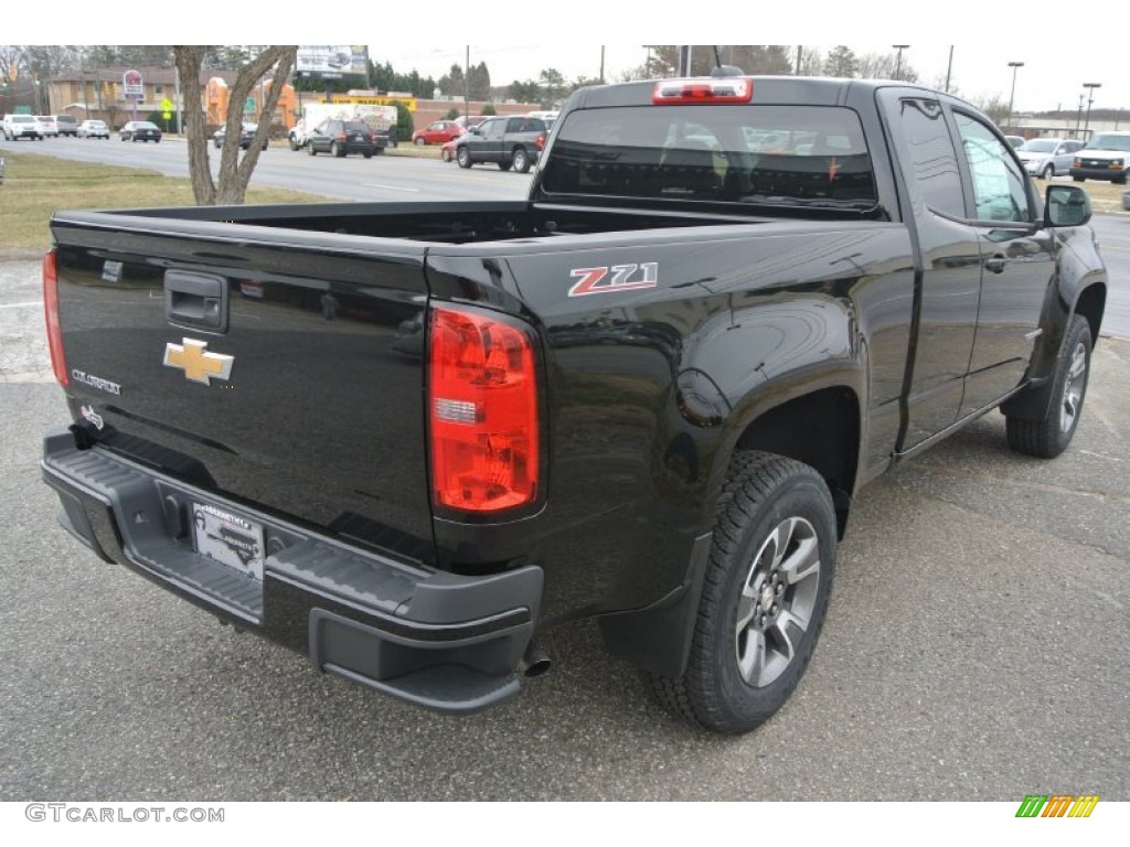 2015 Colorado Z71 Extended Cab - Black / Jet Black/Dark Ash photo #5