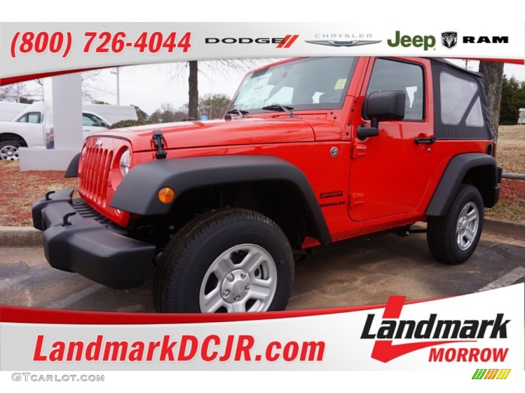 2015 Wrangler Sport 4x4 - Firecracker Red / Black photo #1