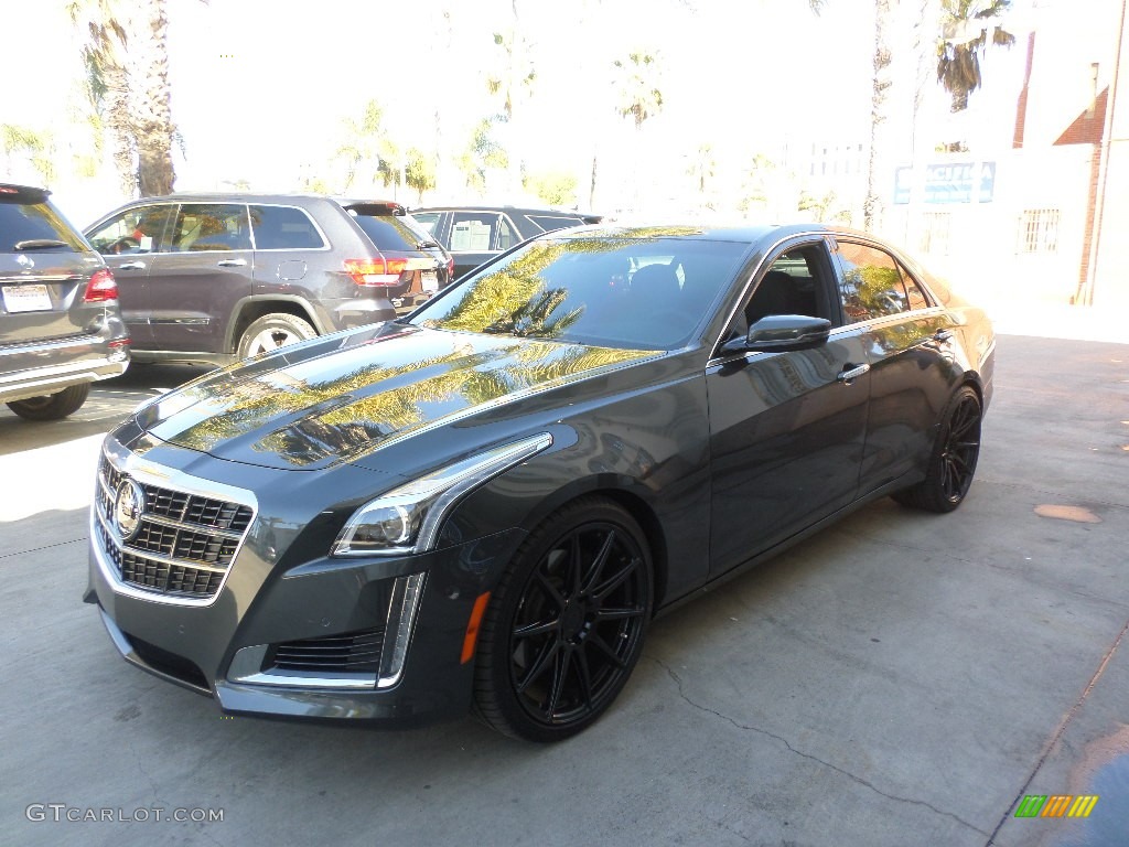 Phantom Gray Metallic 2014 Cadillac CTS Vsport Premium Sedan Exterior Photo #101575004