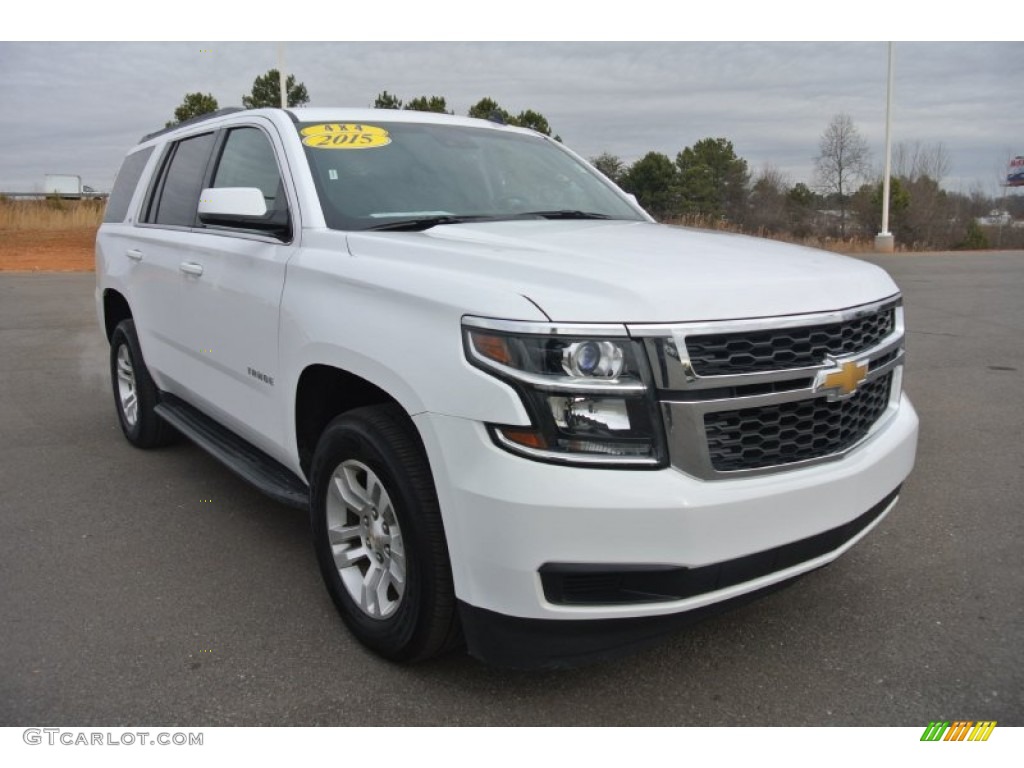 2015 Tahoe LT 4WD - Summit White / Cocoa/Dune photo #1