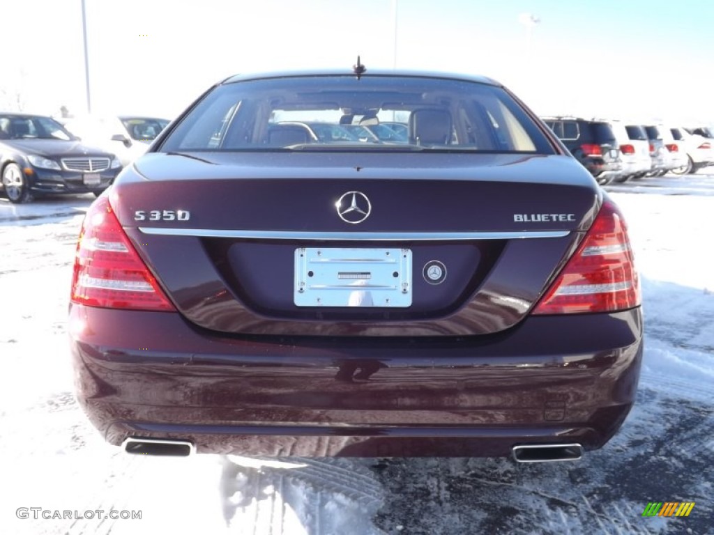 2013 S 350 BlueTEC 4Matic - Barolo Red Metallic / Cashmere/Savanna photo #4