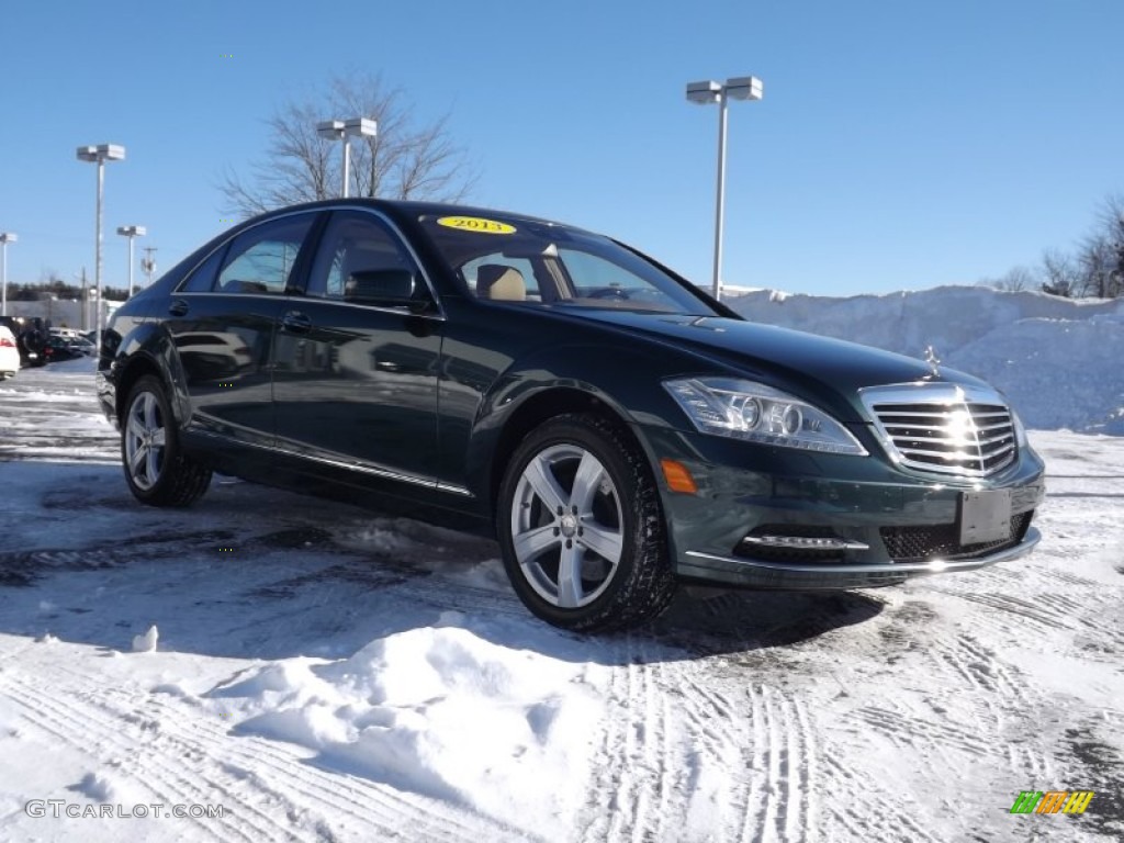 2013 S 550 4Matic Sedan - Jade Green Metallic / Cashmere/Savanna photo #3