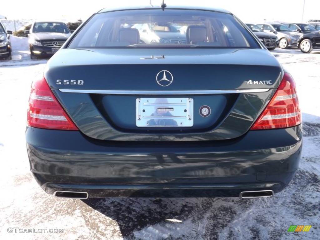 2013 S 550 4Matic Sedan - Jade Green Metallic / Cashmere/Savanna photo #5