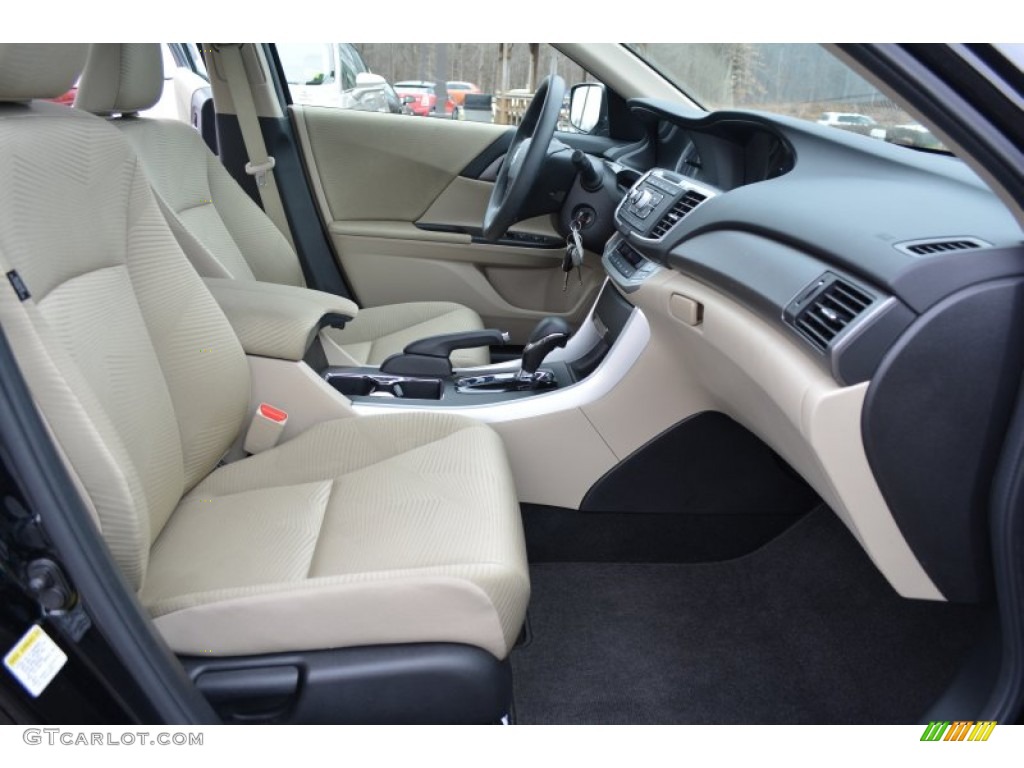 2014 Accord LX Sedan - Crystal Black Pearl / Ivory photo #16