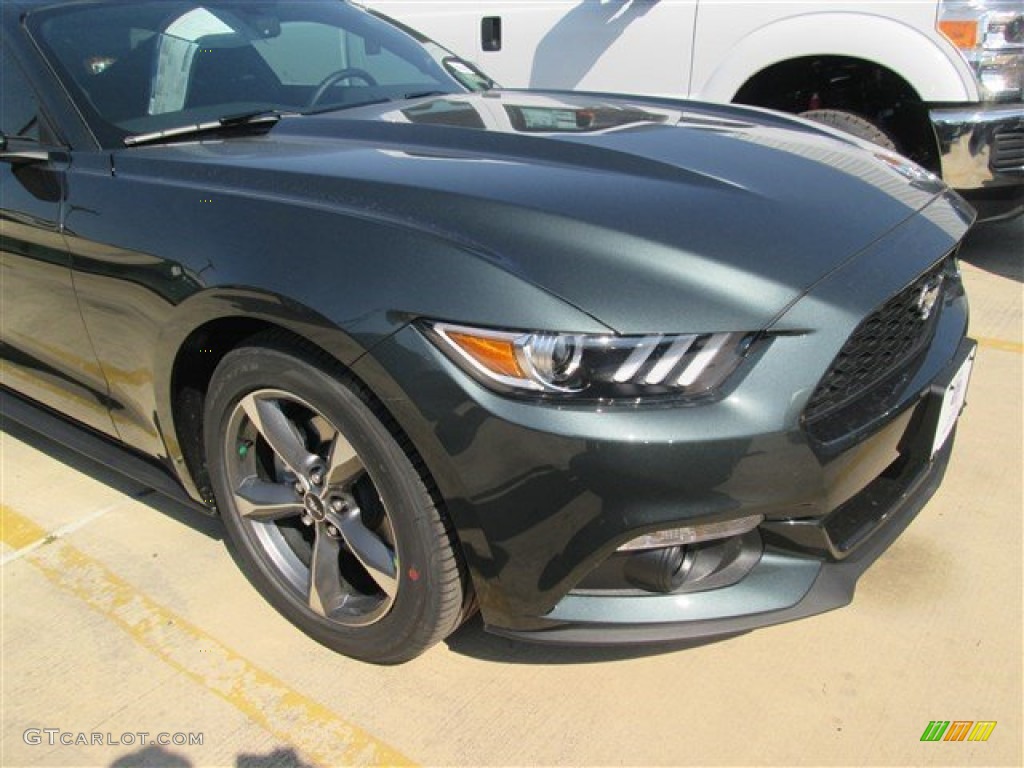 2015 Mustang V6 Coupe - Guard Metallic / Ebony photo #2