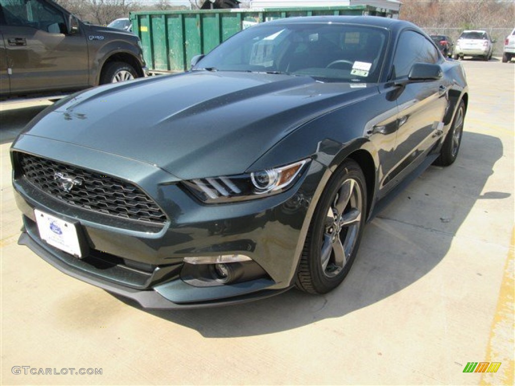 Guard Metallic 2015 Ford Mustang V6 Coupe Exterior Photo #101582996