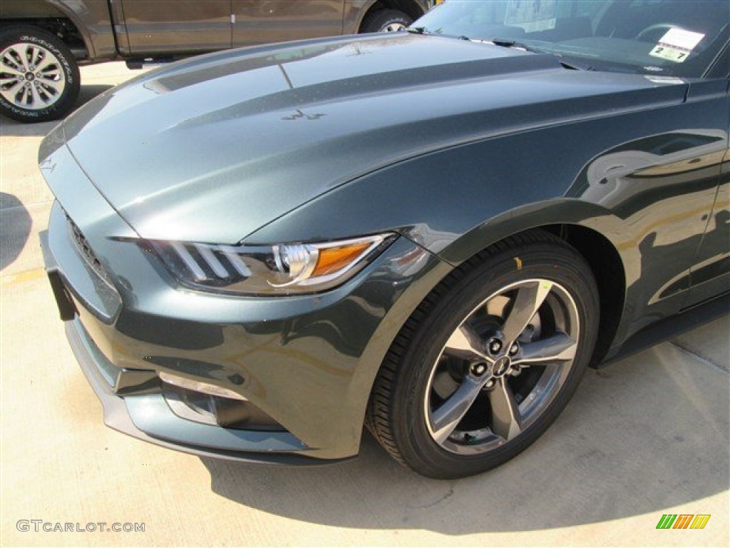 2015 Mustang V6 Coupe - Guard Metallic / Ebony photo #6